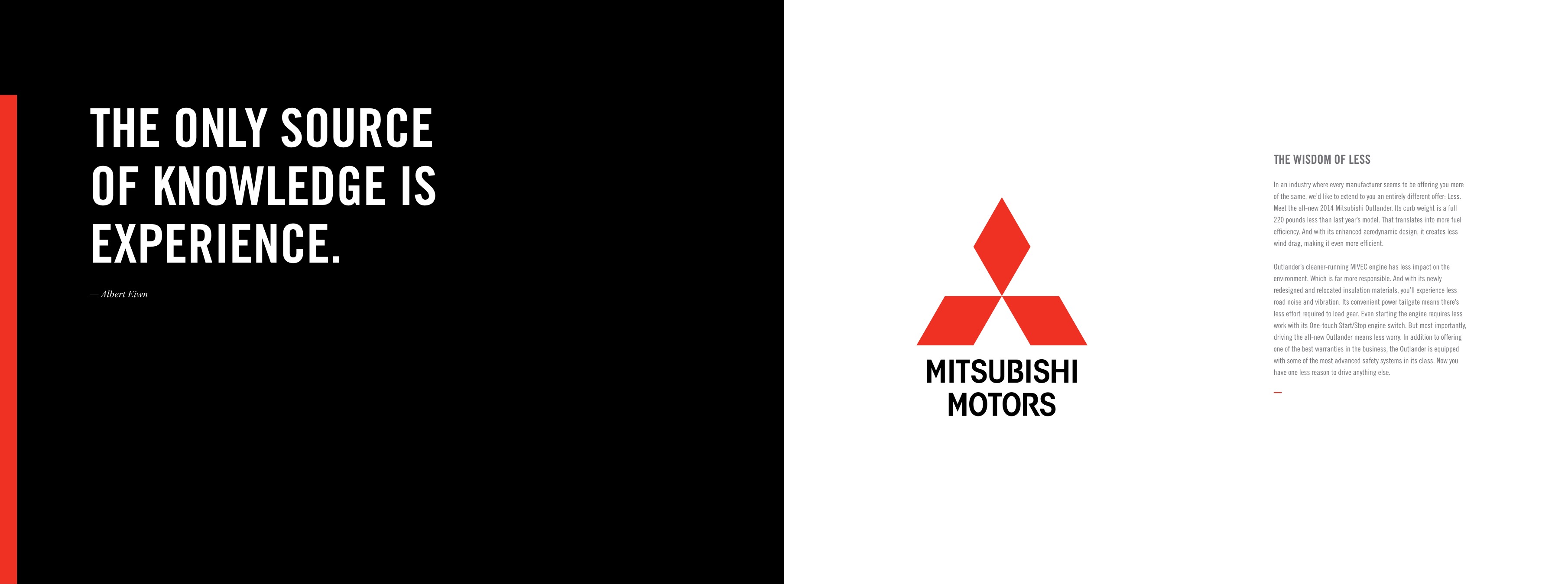 2014 Mitsubishi Outlander Brochure Page 5